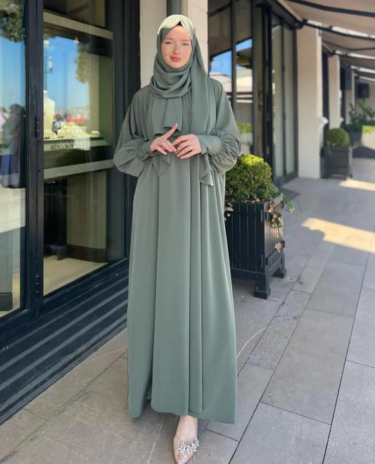 Olive Abaya With Stoller