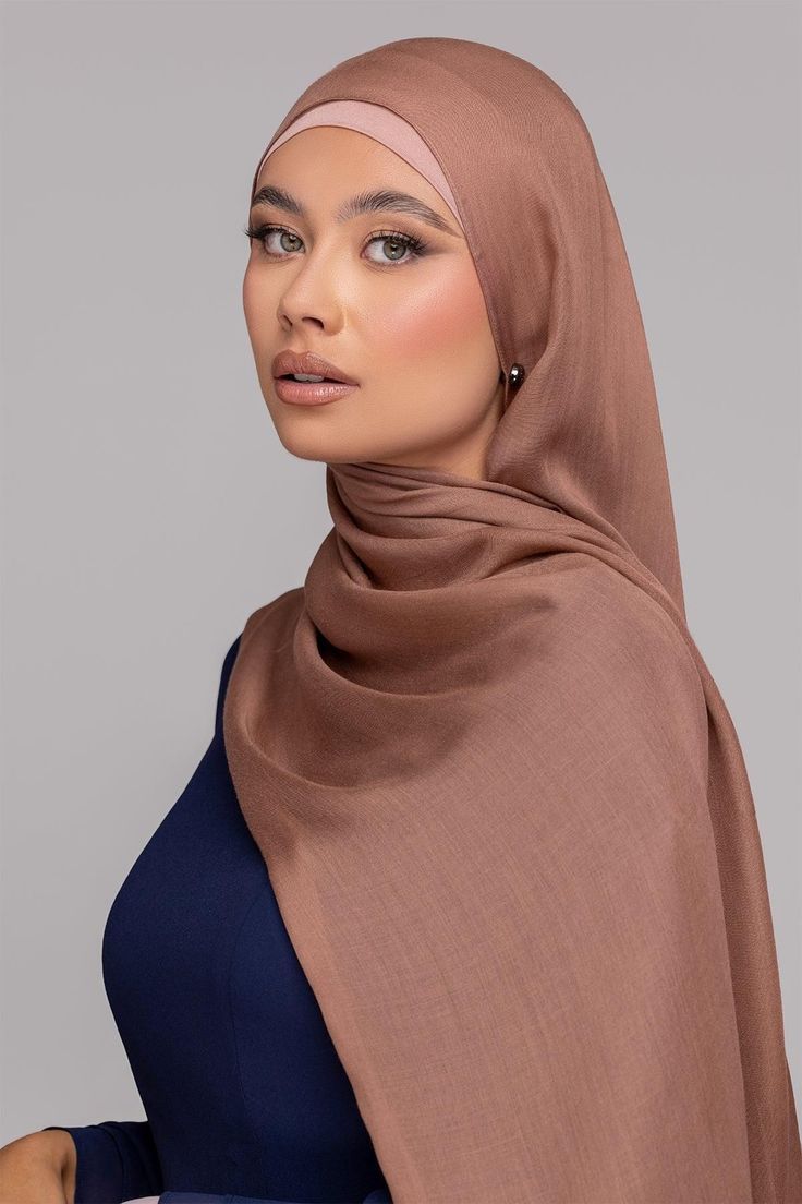 CRINCKLE SILK- Rose brown