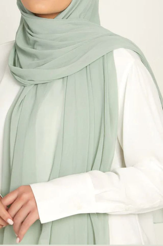 Georgette Chiffon - Mint green