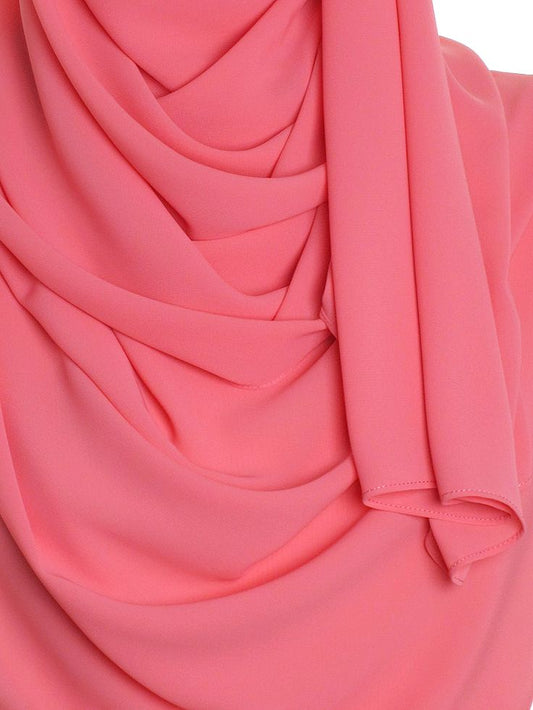 Georgette Chiffon - coral pink