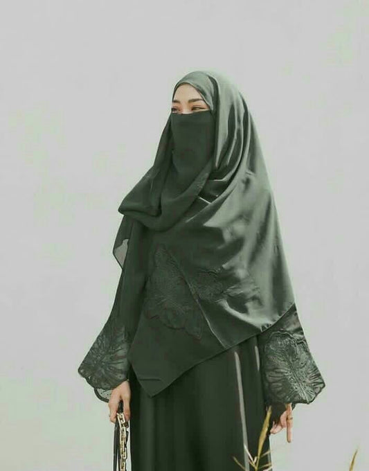 NIQAB - OLIVE GREEN